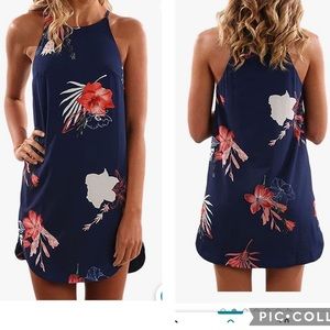 XL floral tropical sundress